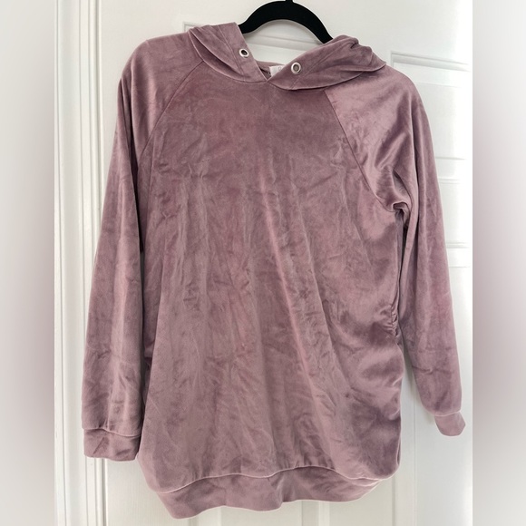two Beautiful Maternity Tops - Women's Pink Hoodie